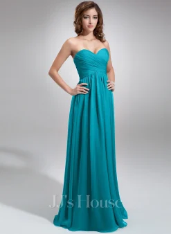 Jjshouse.fr Robe Empire Cache Cœur Longueur Ras Du Sol Mousseline Mousseline Robe De Demoiselle D'honneur Avec Plissé -Voiles mariée Soldes a0326309e4d87520ff99b2f4c2970dad