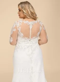 JJsHouse Forme Sirène/trompette Illusion Robe De Mariée 20 JJsHouse Forme Sirène/trompette Illusion Robe De Mariée -Voiles mariée Soldes a4056378fb5fb8c8b865c78f19470cdf