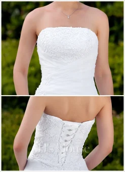 JJsHouse Robe Marquise/princesse Traîne Mi-longue Organza Satiné Robe De Mariée Avec Brodé -Voiles mariée Soldes a57b57dc3b6a63fac1f6680310aa7985