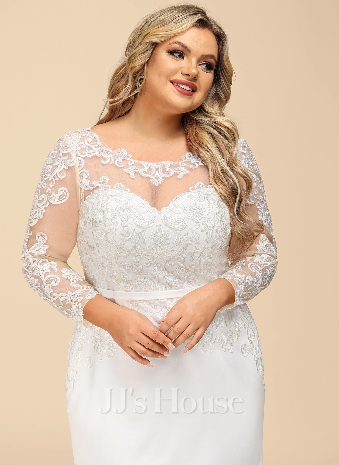 JJsHouse Forme Sirène/trompette Illusion Robe De Mariée 11 JJsHouse Forme Sirène/trompette Illusion Robe De Mariée – Image 11