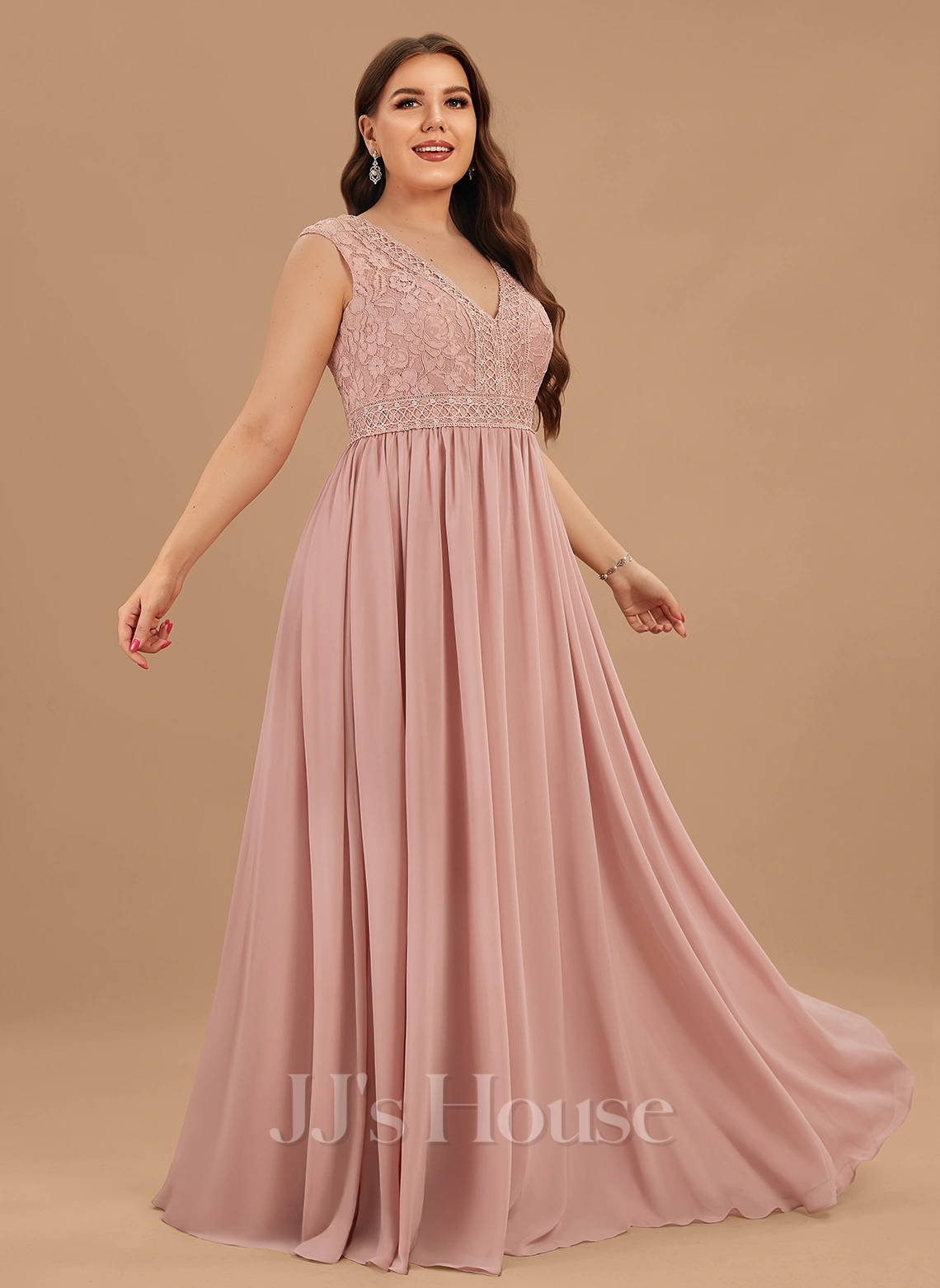 Jjshouse.fr Robe Trapèze Col V Longueur Ras Du Sol Mousseline Dentelle Dentelle Mousseline Robe De Demoiselle D'honneur 10 Jjshouse.fr Robe Trapèze Col V Longueur Ras Du Sol Mousseline Dentelle Dentelle Mousseline Robe De Demoiselle D'honneur – Image 10