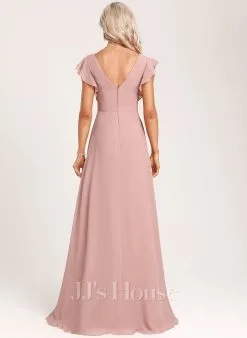 Jjshouse.fr Robe Trapèze Col V Longueur Ras Du Sol Mousseline Robe De Demoiselle D'honneur Avec Plissé 10 Jjshouse.fr Robe Trapèze Col V Longueur Ras Du Sol Mousseline Robe De Demoiselle D'honneur Avec Plissé -Voiles mariée Soldes ac7ce97d827d3a82377953fd40441973