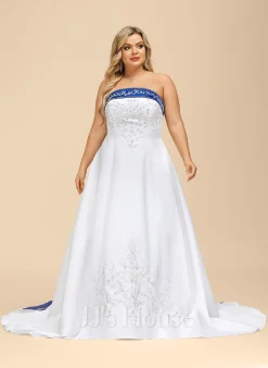 JJsHouse Robe Marquise/princesse Traîne Moyenne Satiné Robe De Mariée Avec Brodé Broderie -Voiles mariée Soldes b4199cb9d16c79546942ea433d8f75e6