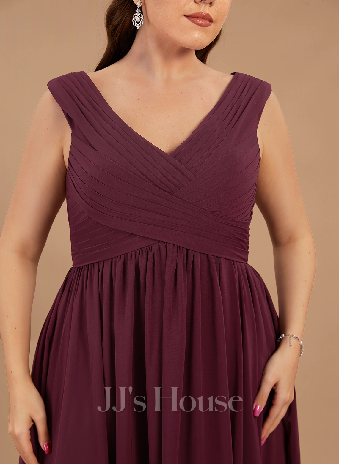 Jjshouse.fr Robe Trapèze épaule Dénudée Longueur Ras Du Sol Mousseline Mousseline Robe De Demoiselle D'honneur Avec Plissé Fendue Devant Poches 7 Jjshouse.fr Robe Trapèze épaule Dénudée Longueur Ras Du Sol Mousseline Mousseline Robe De Demoiselle D'honneur Avec Plissé Fendue Devant Poches – Image 7