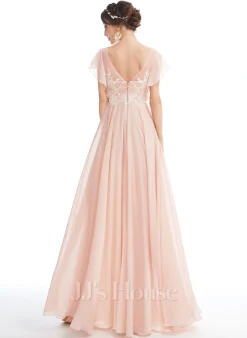 Jjshouse.fr Robe Trapèze Col V Longueur Ras Du Sol Mousseline Dentelle Robe De Demoiselle D'honneur Avec Plissé 8 Jjshouse.fr Robe Trapèze Col V Longueur Ras Du Sol Mousseline Dentelle Robe De Demoiselle D'honneur Avec Plissé -Voiles mariée Soldes bad3d9a7eff67d4d7b87e12b58409ef8