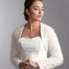 Boléro De Mariée Fausse Fourrure Manches Longues Alida