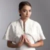 Boléro Mariée Fausse Fourrure Ivoire Ou Blanc Alda