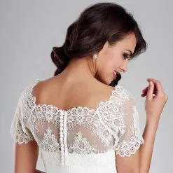 Voiles mariée Soldes -Voiles mariée Soldes bolero mariee dentelle ella 2