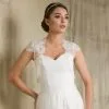 Boléro Mariée Dentelle Manches Courtes Telica