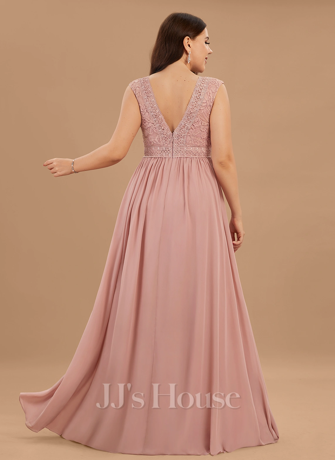 Jjshouse.fr Robe Trapèze Col V Longueur Ras Du Sol Mousseline Dentelle Dentelle Mousseline Robe De Demoiselle D'honneur 11 Jjshouse.fr Robe Trapèze Col V Longueur Ras Du Sol Mousseline Dentelle Dentelle Mousseline Robe De Demoiselle D'honneur – Image 11