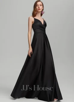 Jjshouse.fr Robe Trapèze Col V Longueur Ras Du Sol Satiné Satiné Robe De Demoiselle D'honneur Avec Plissé Fendue Devant 9 Jjshouse.fr Robe Trapèze Col V Longueur Ras Du Sol Satiné Satiné Robe De Demoiselle D'honneur Avec Plissé Fendue Devant -Voiles mariée Soldes c3cba1b1b080ce131e2a5578577bd11a