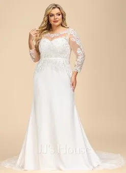 JJsHouse Forme Sirène/trompette Illusion Robe De Mariée 19 JJsHouse Forme Sirène/trompette Illusion Robe De Mariée -Voiles mariée Soldes caf0280be1ecbb8b24943161fd688a1b