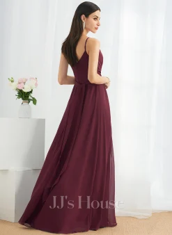 Jjshouse.fr Robe Trapèze Col V Longueur Ras Du Sol Mousseline Robe De Demoiselle D'honneur Avec Plissé Fendue Devant 11 Jjshouse.fr Robe Trapèze Col V Longueur Ras Du Sol Mousseline Robe De Demoiselle D'honneur Avec Plissé Fendue Devant -Voiles mariée Soldes cb39268e6a12013e37d49d950f58db29