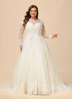 JJsHouse Robe Marquise/princesse Illusion Traîne Moyenne Dentelle Tulle Robe De Mariée -Voiles mariée Soldes ce3fa0c72b7706687fed8a5fc6074b48