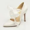 Chaussures De Mariage Ivoire à Ruban Gigi Avalia