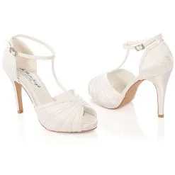 Chaussure Mariage Dentelle Ivoire Ou Blanche Scarlett