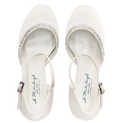 Chaussure Mariage Satin Avec Bordure Cristal Adele 6 Chaussure Mariage Satin Avec Bordure Cristal Adele -Voiles mariée Soldes chaussure mariee adele westerleigh