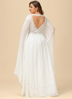 JJsHouse Robe Trapèze Col V Longueur Ras Du Sol Mousseline Dentelle Robe De Mariée Avec Paillettes 21 JJsHouse Robe Trapèze Col V Longueur Ras Du Sol Mousseline Dentelle Robe De Mariée Avec Paillettes -Voiles mariée Soldes d373dd1e76f592884cff032b0cb92c83