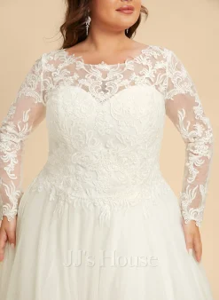 JJsHouse Robe Marquise/princesse Balayage/pinceau Train Dentelle Tulle Robe De Mariée 19 JJsHouse Robe Marquise/princesse Balayage/pinceau Train Dentelle Tulle Robe De Mariée -Voiles mariée Soldes d40757009ad72193d487e38a35f0d819