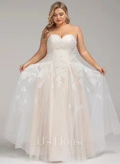 JJsHouse Robe Trapèze Cache Cœur Longueur Ras Du Sol Dentelle Robe De Mariée Avec Paillettes -Voiles mariée Soldes db3904f6a8a7b69e75f3beb521397b28