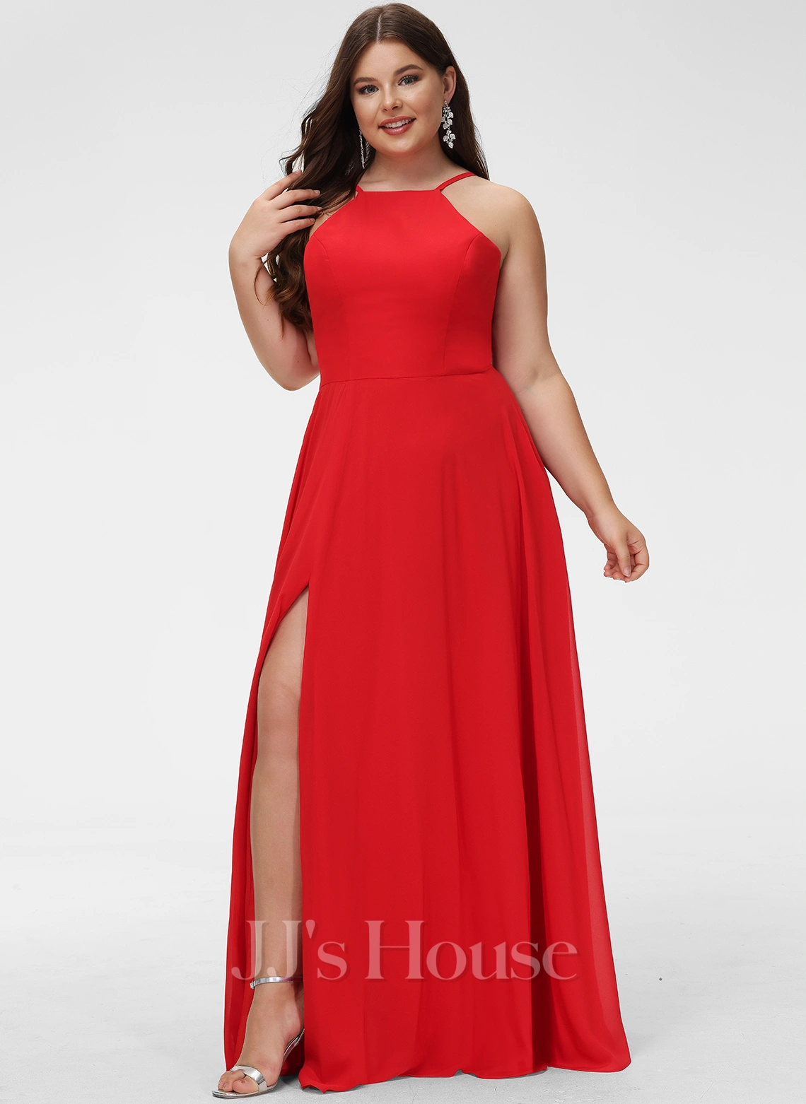 Jjshouse.fr Robe Trapèze Scoop Longueur Ras Du Sol Mousseline Robe De Demoiselle D'honneur 5 Jjshouse.fr Robe Trapèze Scoop Longueur Ras Du Sol Mousseline Robe De Demoiselle D'honneur – Image 5