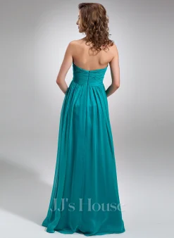 Jjshouse.fr Robe Empire Cache Cœur Longueur Ras Du Sol Mousseline Mousseline Robe De Demoiselle D'honneur Avec Plissé -Voiles mariée Soldes ddd8d266b36f4910ab0cf7e65d243c35