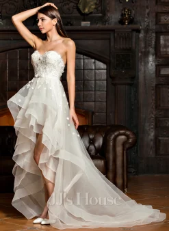 JJsHouse Robe Trapèze Cache Cœur Asymétrique Charmeuse Dentelle Tulle Robe De Mariée Avec Brodé Arc 15 JJsHouse Robe Trapèze Cache Cœur Asymétrique Charmeuse Dentelle Tulle Robe De Mariée Avec Brodé Arc -Voiles mariée Soldes deb60a677506be69a620b4691702abe4