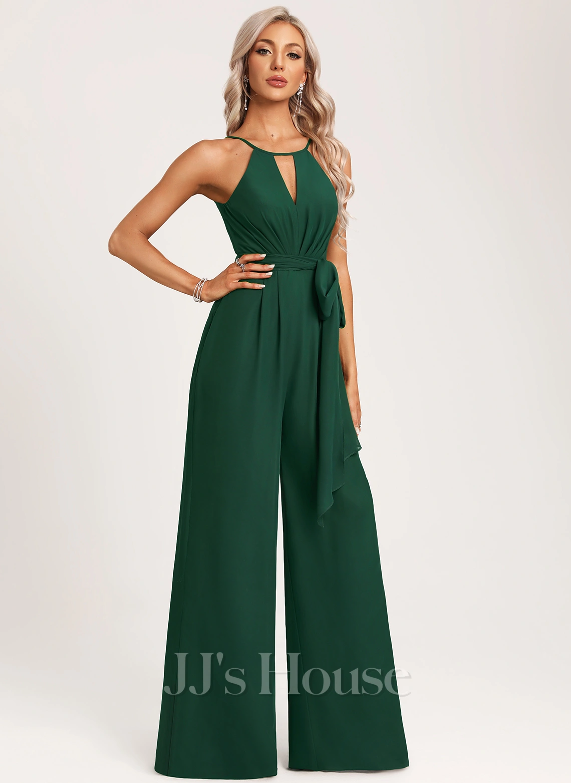 Jjshouse.fr Jumpsuit / Pantsuit Dos Nu Longueur Ras Du Sol Mousseline Robe De Demoiselle D'honneur 3 Jjshouse.fr Jumpsuit / Pantsuit Dos Nu Longueur Ras Du Sol Mousseline Robe De Demoiselle D'honneur – Image 3