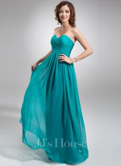 Jjshouse.fr Robe Empire Cache Cœur Longueur Ras Du Sol Mousseline Mousseline Robe De Demoiselle D'honneur Avec Plissé -Voiles mariée Soldes e83b7afe78c8c52704eb0b43f39272df