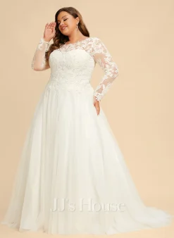 JJsHouse Robe Marquise/princesse Balayage/pinceau Train Dentelle Tulle Robe De Mariée 17 JJsHouse Robe Marquise/princesse Balayage/pinceau Train Dentelle Tulle Robe De Mariée -Voiles mariée Soldes e88d1b1a993712a769c99b37ddc48031