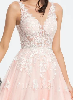 JJsHouse Robe Marquise/princesse Col V Longueur Ras Du Sol Dentelle Tulle Robe De Mariée Avec Brodé Paillettes -Voiles mariée Soldes ee2d40e7236437df2f3b5ccbf7b68af8