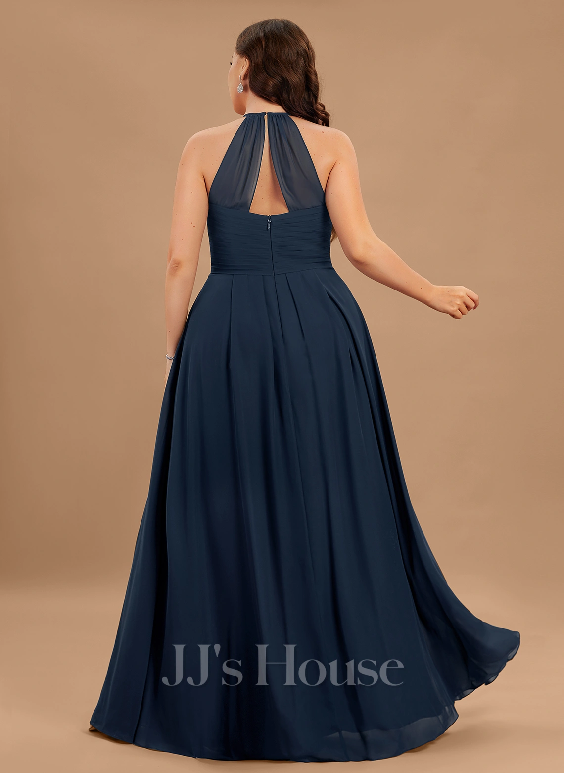 Jjshouse.fr Robe Trapèze Scoop Longueur Ras Du Sol Mousseline Mousseline Robe De Demoiselle D'honneur Avec Plissé 7 Jjshouse.fr Robe Trapèze Scoop Longueur Ras Du Sol Mousseline Mousseline Robe De Demoiselle D'honneur Avec Plissé – Image 7