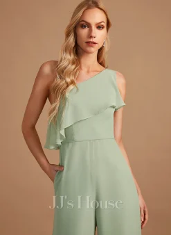 Jjshouse.fr Jumpsuit / Pantsuit Décolleté Asymétrique Longueur Ras Du Sol Mousseline Robe De Demoiselle D'honneur Avec Plissé 10 Jjshouse.fr Jumpsuit / Pantsuit Décolleté Asymétrique Longueur Ras Du Sol Mousseline Robe De Demoiselle D'honneur Avec Plissé -Voiles mariée Soldes eee106a5aa52c6fc7d512cea83c6b0bb