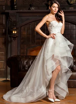 JJsHouse Robe Trapèze Cache Cœur Asymétrique Charmeuse Dentelle Tulle Robe De Mariée Avec Brodé Arc 13 JJsHouse Robe Trapèze Cache Cœur Asymétrique Charmeuse Dentelle Tulle Robe De Mariée Avec Brodé Arc -Voiles mariée Soldes f0e84e59fa4a9bbfef164a38ec6cf9ec