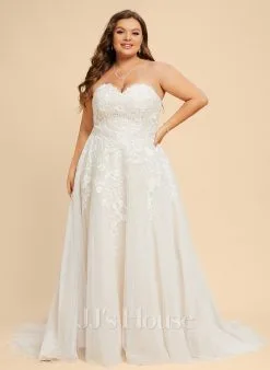 JJsHouse Robe Marquise/princesse Cache Cœur Traîne Moyenne Dentelle Tulle Robe De Mariée -Voiles mariée Soldes fb9e2023b3e2bd0d421e08aecfdc1dda