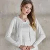 Gilet De Mariage Ivoire En Coton Avec Dentelle Babette