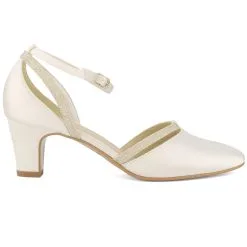 Chaussures De Mariée Satin Et Paillettes Luna Avalia -Voiles mariée Soldes luna avalia chaussures mariage