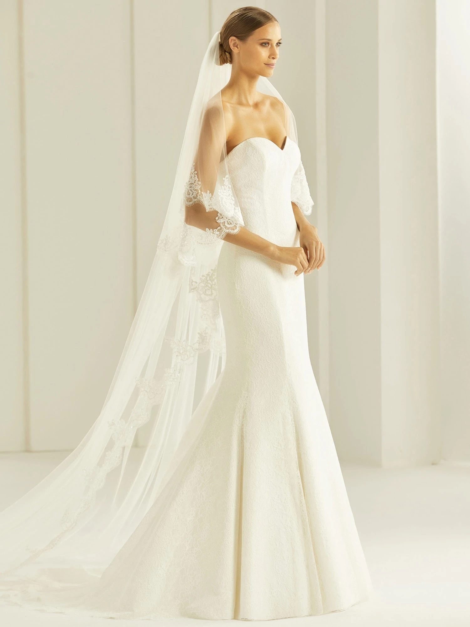 S285 - Bianco Evento Voile En Dentelle Guipure 1 S285 - Bianco Evento Voile En Dentelle Guipure