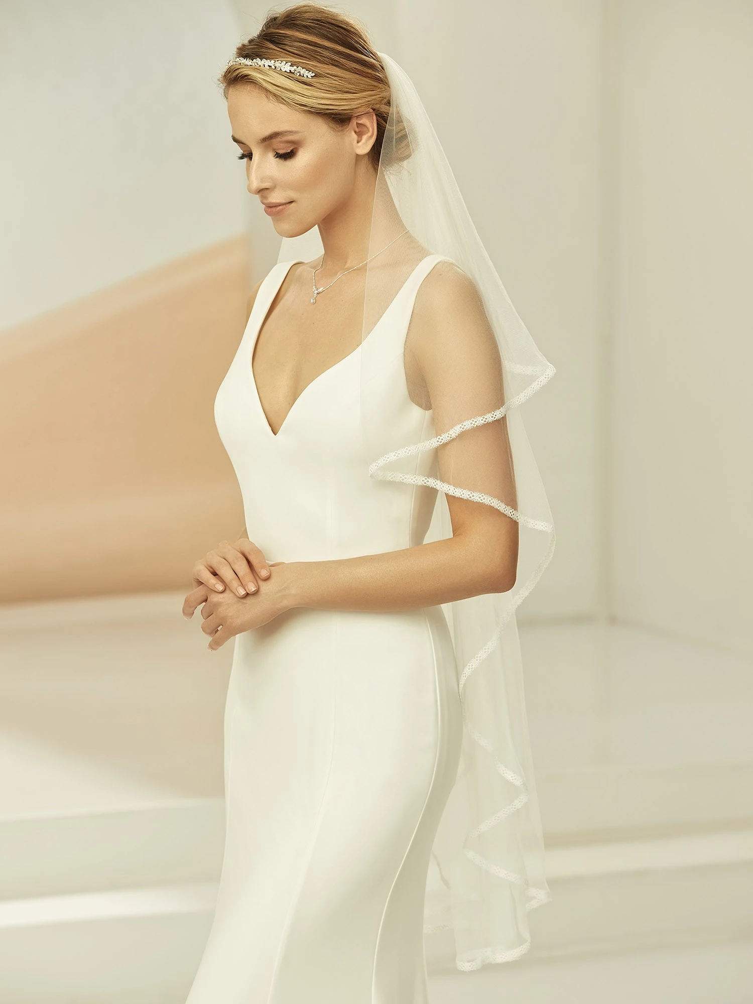 S365 Bianco Evento - Voile Mariage Dentelle Bohème 1 S365 Bianco Evento - Voile Mariage Dentelle Bohème