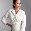 Veste De Mariage Fausse Fourrure Manches 3/4 Alessandra