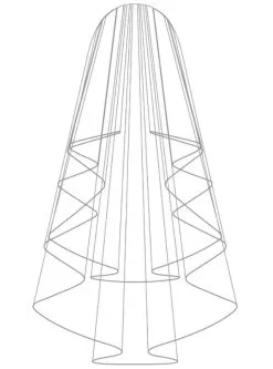 Voile De Mariée Mi Long Bordure Satin Alina 5 Voile De Mariée Mi Long Bordure Satin Alina -Voiles mariée Soldes voile mariage alina