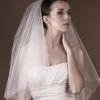 Voile Mariage Tulle Italien Ivoire Brodé à La Main Armida