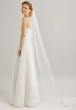 Voile De Mariée Bordure Basse En Dentelle Ivoire Xalina