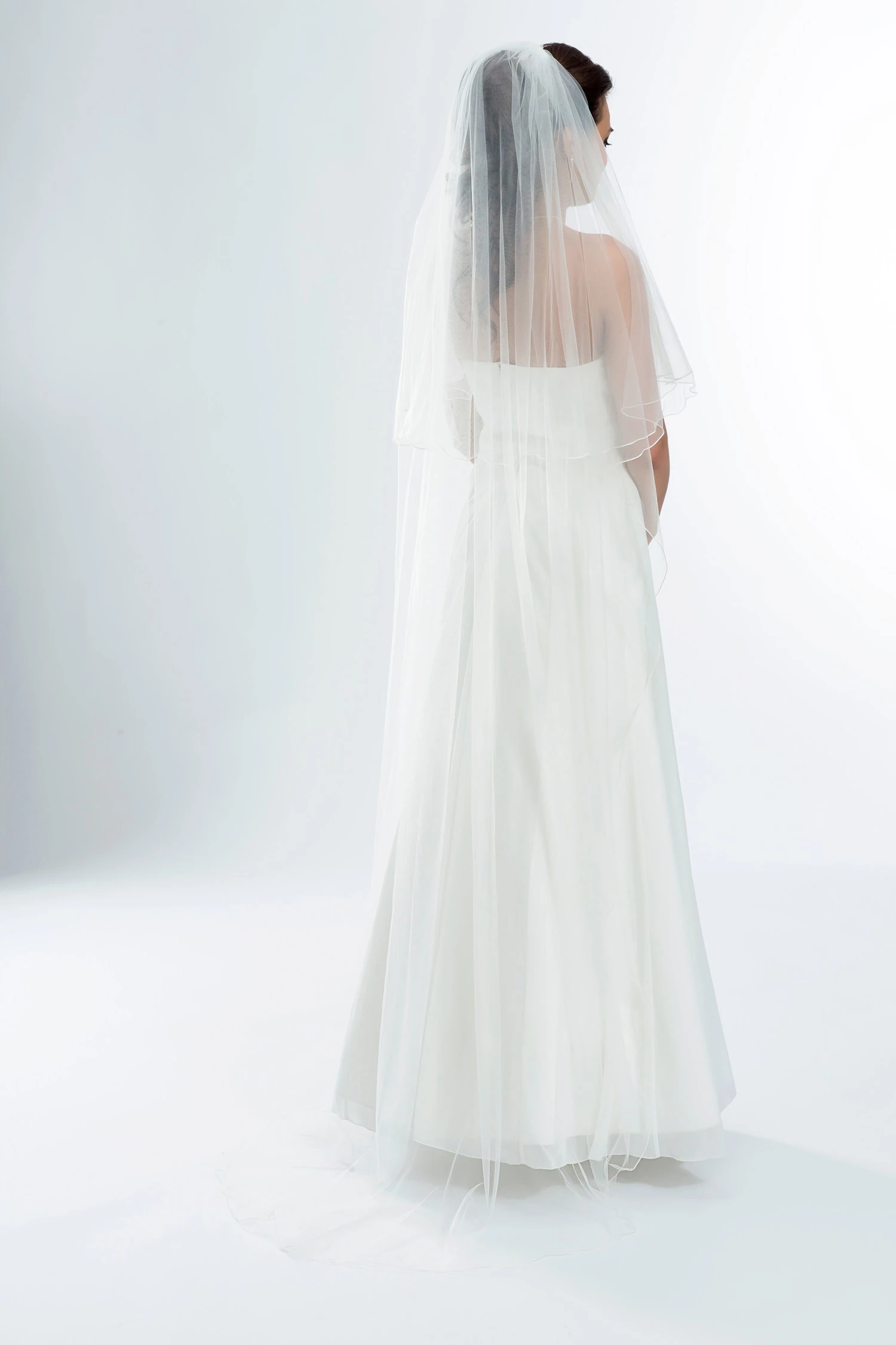 Voile Mariage à Bordure Festonnée Avec Rabat Ofelia 1 Voile Mariage à Bordure Festonnée Avec Rabat Ofelia