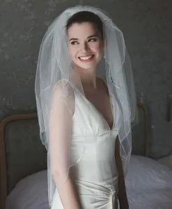 Voile Mariée Mi-long Ivoire Vintage Merlin