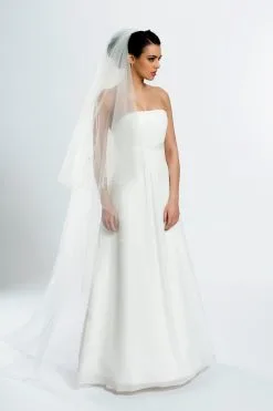 Voile Mariage 80 Strass Swarovski Hortensia