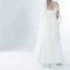Voile De Mariée Très Long Dentelle Ivoire Pepita