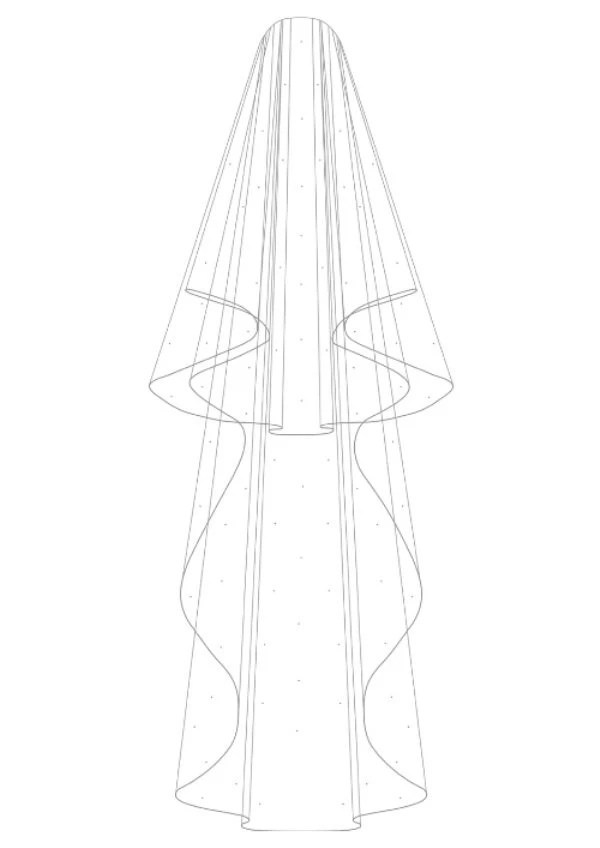 Voile Mariée Long Avec Strass Swarovski Annetta 3 Voile Mariée Long Avec Strass Swarovski Annetta – Image 3